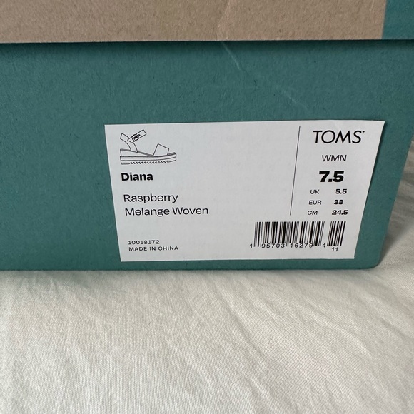 NWT Tom’s Diana Wedge Sandals - Picture 3 of 7